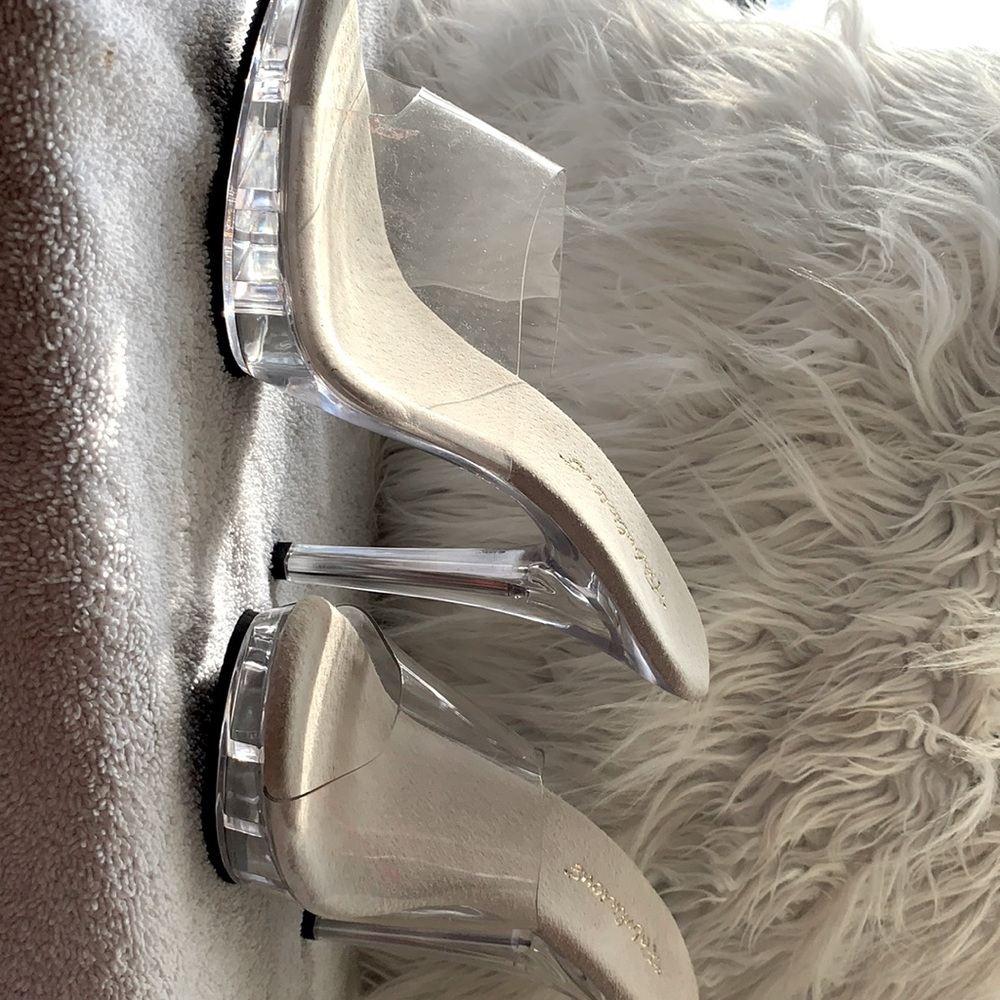 OPEN TOE CLEAR PUMP W 5" HEEL